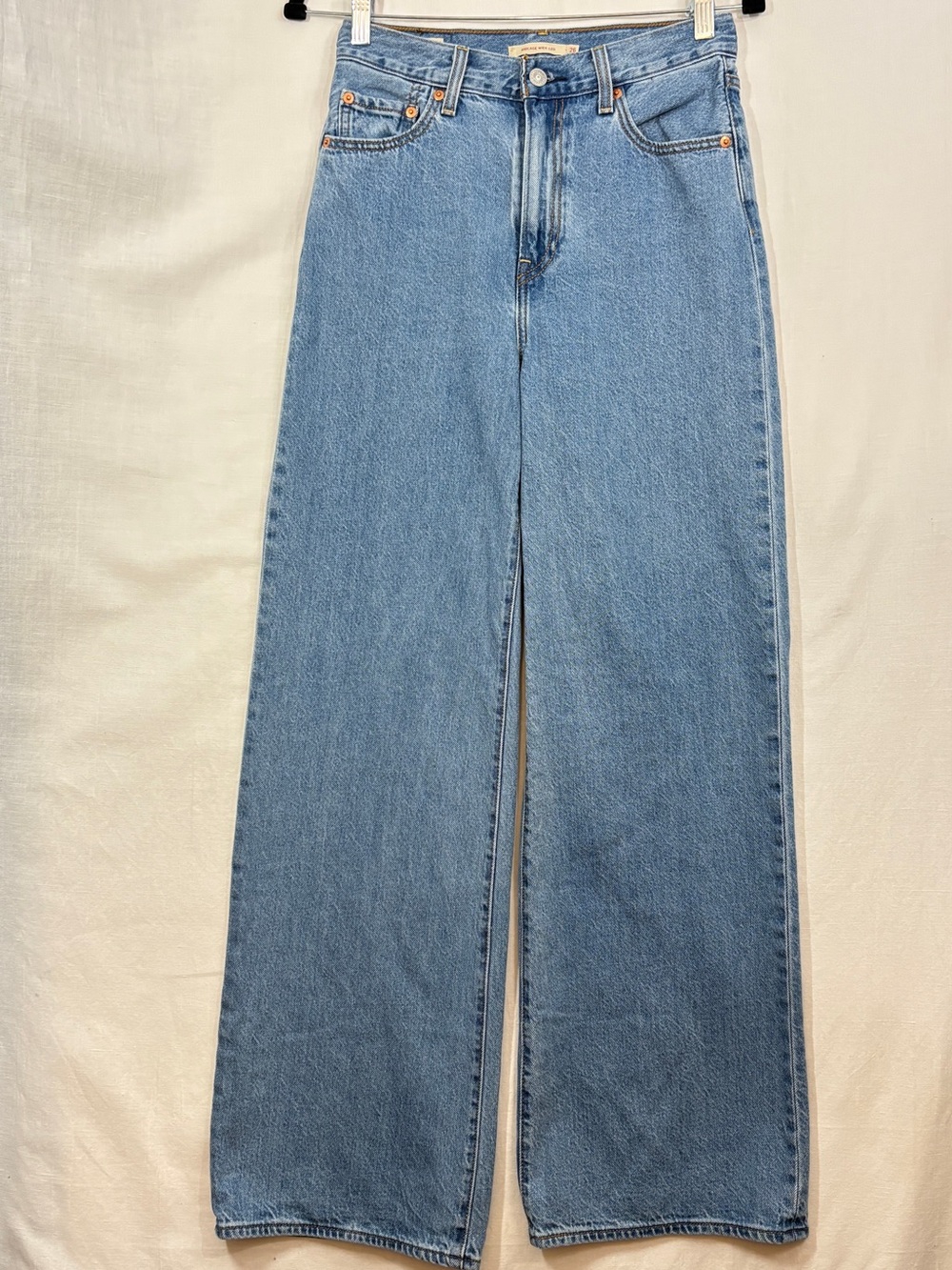 Levi's Premium Ribcage Wide Leg Jeans Blue Medium Wash